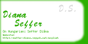 diana seffer business card